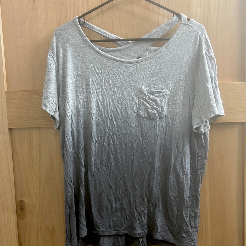Gray ombre blouse